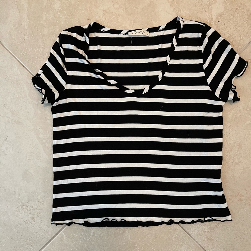 Olivia Rae short sleeve crop top juniors size m